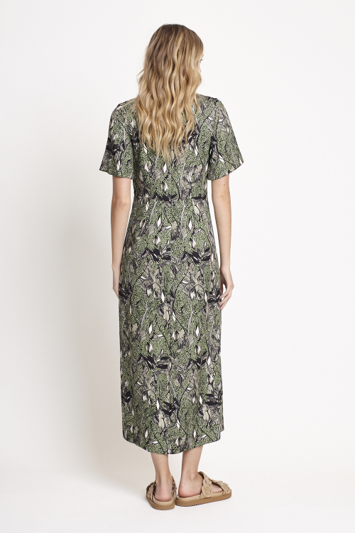 Fit — Vestido Viscose Est Floresta Lástex