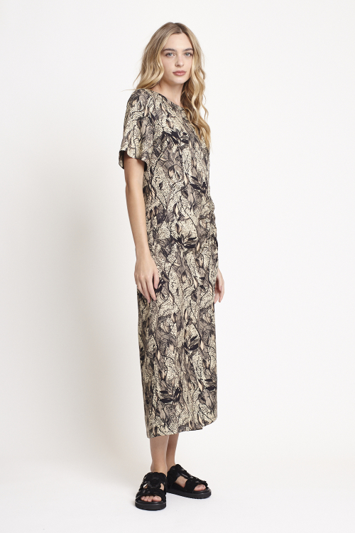 Fit — Vestido Viscose Est Floresta Lástex