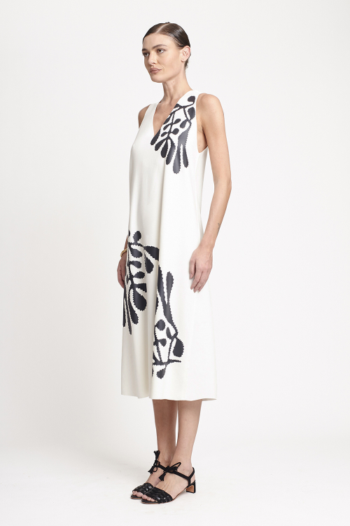 Fit — Vestido Malha Duplo Leve Silk Paisagem