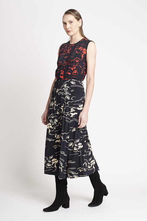 Fit — Saia Jersey Est Jardim Do Oriente Pregas