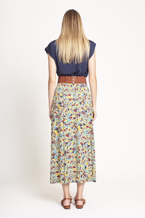 Fit — Saia Jersey Estampa Alegria