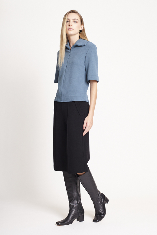 Fit — Blusa Bouclê Com Ziper