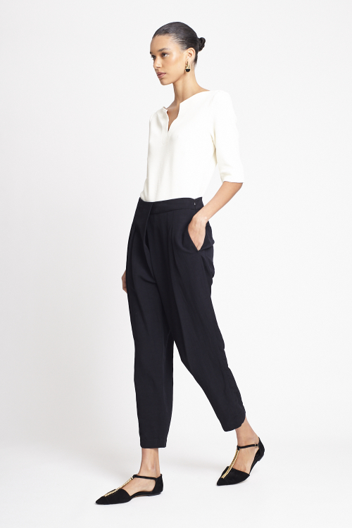Fit — Calça Modal Com Linho