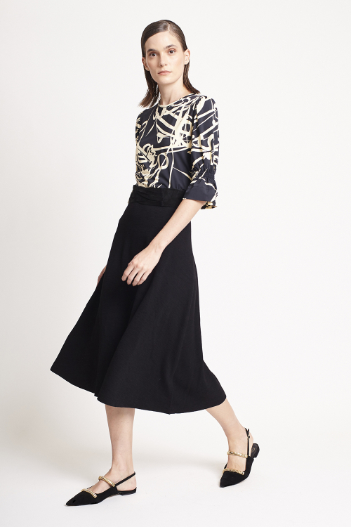 Fit — Blusa Jersey Estampa Kanji