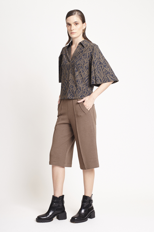 Fit — Blusa Jersey Estampa Bambuzal Gola