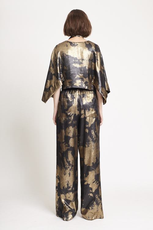 Fit — Calça Dourado Laço