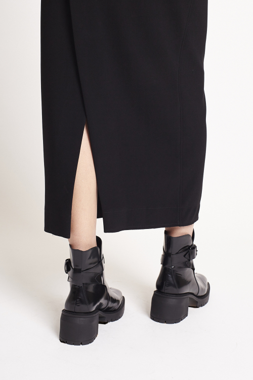 Fit — Saia Malha Crepe Longa