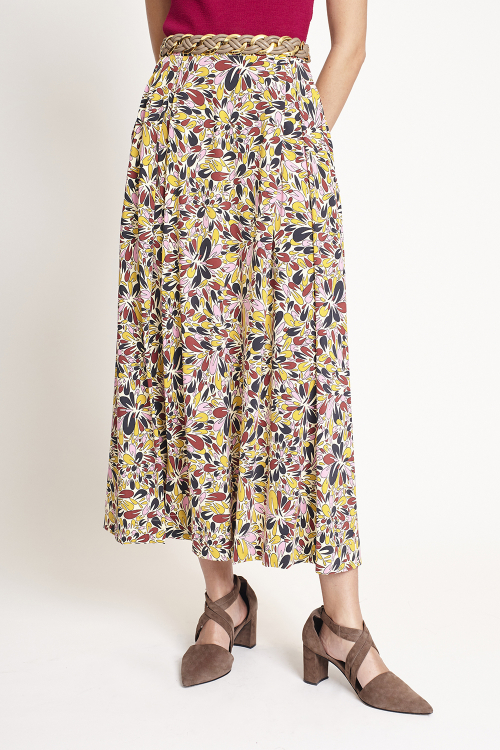 Fit — Saia Jersey Estampa Alegria