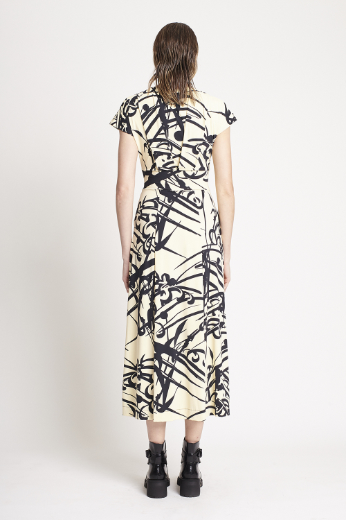 Fit — Vestido Jersey Est Kanji Decote V
