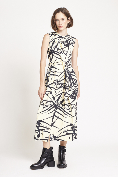 Fit — Vestido Jersey Estampa Kanji