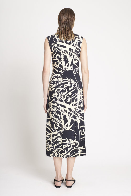 Fit — Vestido Jersey Estampa Kanji