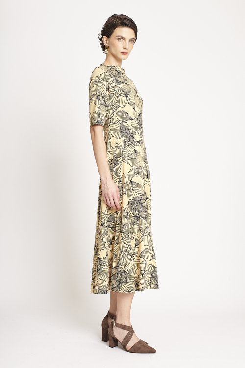 Fit — Vestido Jersey Est Peônia Nesgas