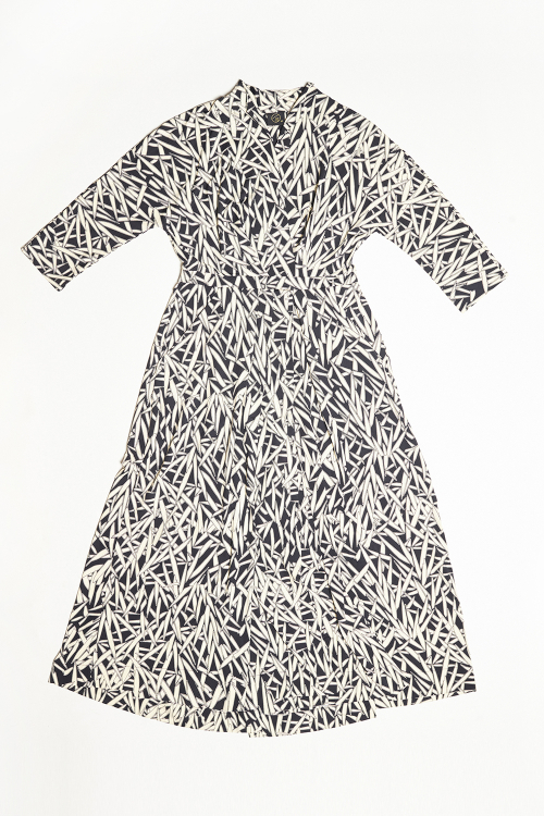 vestido jersey estampa bambuzal