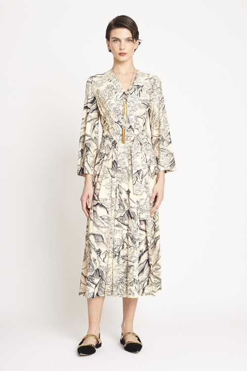 Fit — Vestido Jersey Est Monte Fuji Transpassado