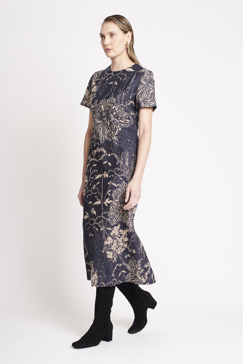 Fit — Vestido Jacquard Biombo