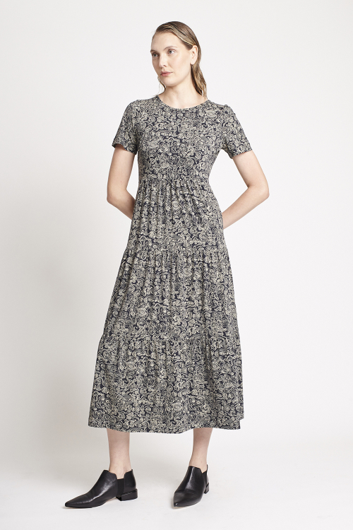 Fit — Vestido Jersey Estampa Nuvens
