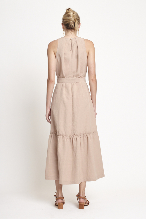 Fit — Vestido Modal Com Linho
