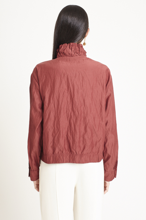 Fit — Jaqueta Viscose Metal Gola