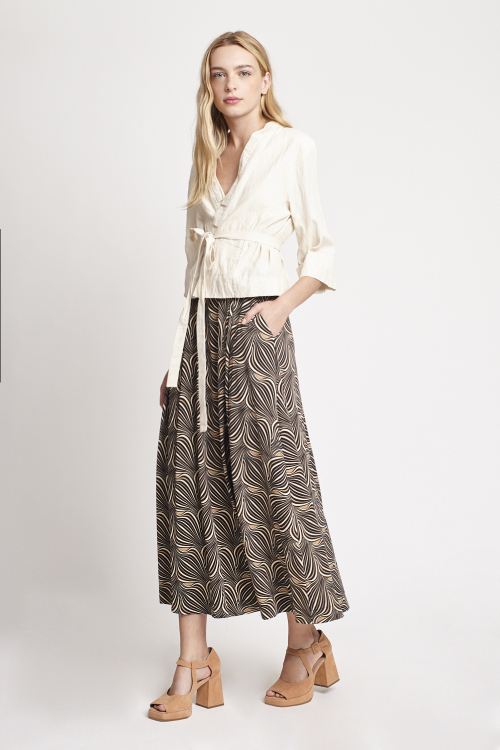 Fit — Saia Jersey Est Panton Midi