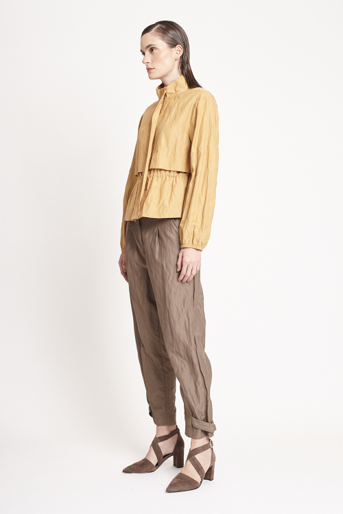 Fit — Calça Viscose Metal Ajuste Barra