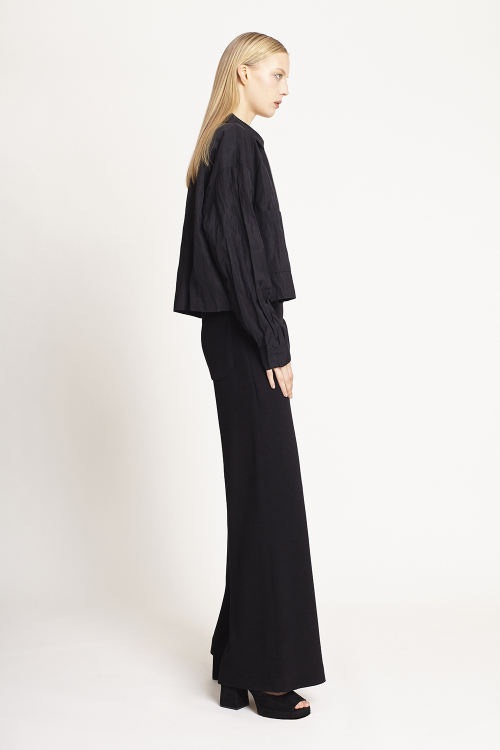 Fit — Jaqueta Viscose Metal Curta