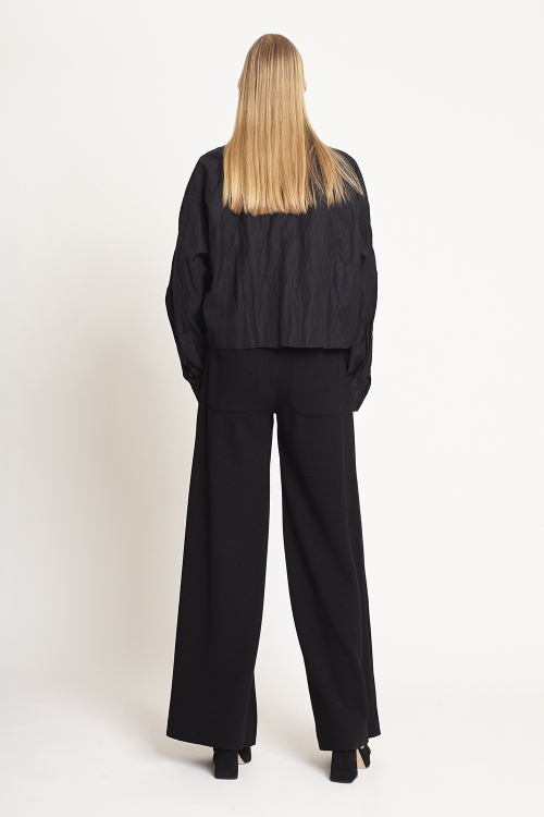 Fit — Jaqueta Viscose Metal Curta