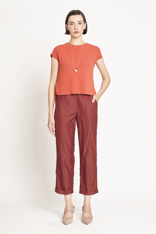 blusa  bouclê alongado costas