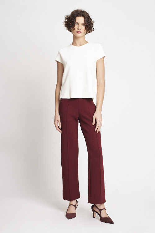 blusa  bouclê alongado costas