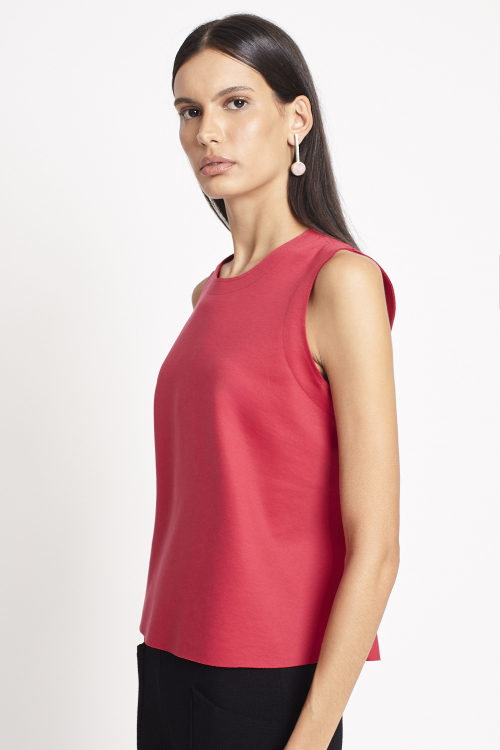 Fit — Blusa Malha Dupla Leve Basque Costas