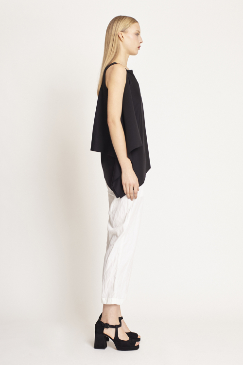 Fit — Blusa Malha Dupla Leve Irregular