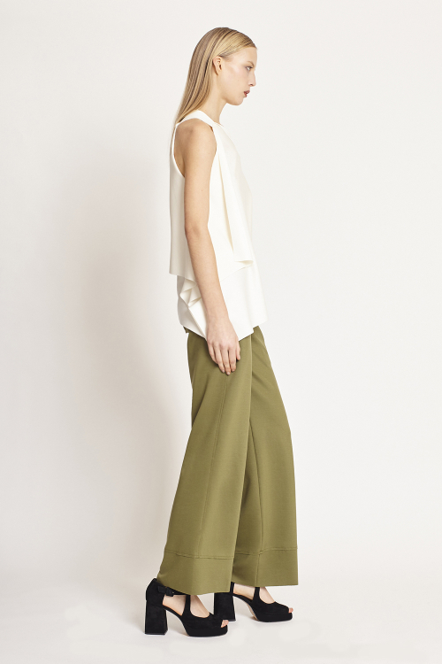Fit — Blusa Malha Dupla Leve Irregular
