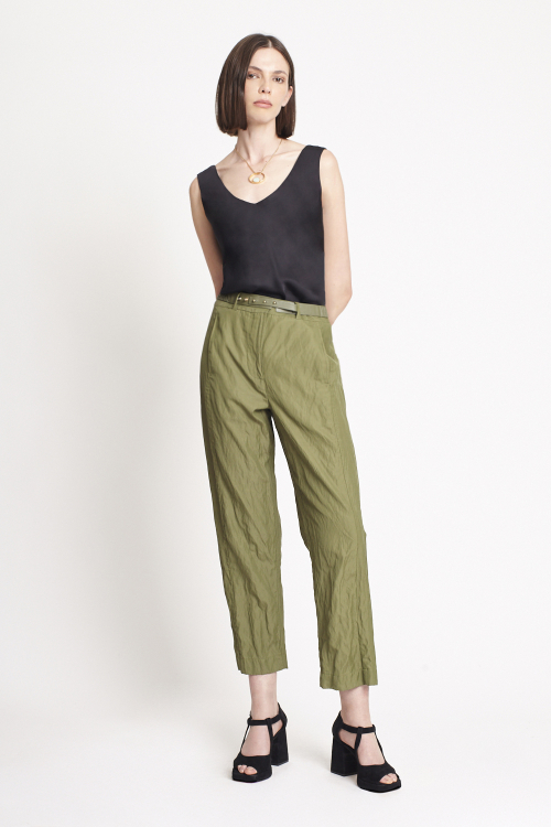 Fit — Calça Viscose Metal Bolso Embutido