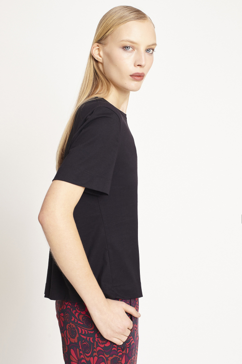 Fit — Camiseta Algodão Pima Com Pregas