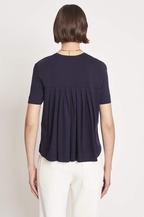 Fit — Camiseta Algodão Pima Com Pregas
