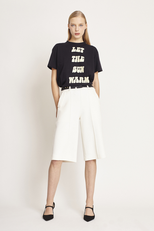 Fit — Camiseta Algodão Pima Ampla Silk Amanhecer