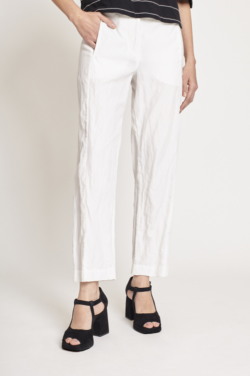 Fit — Calça Viscose Metal Bolso Embutido