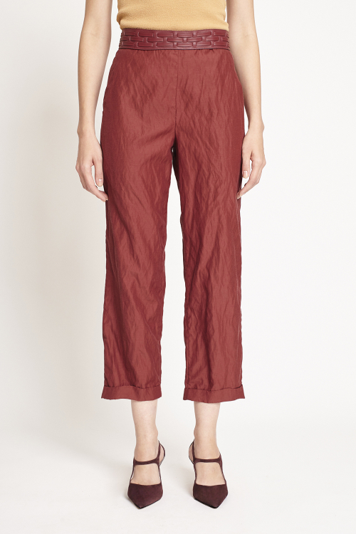 Fit — Calça Viscose Metal Elástico