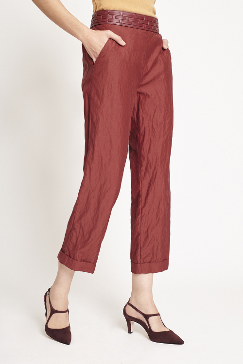 Fit — Calça Viscose Metal Elástico