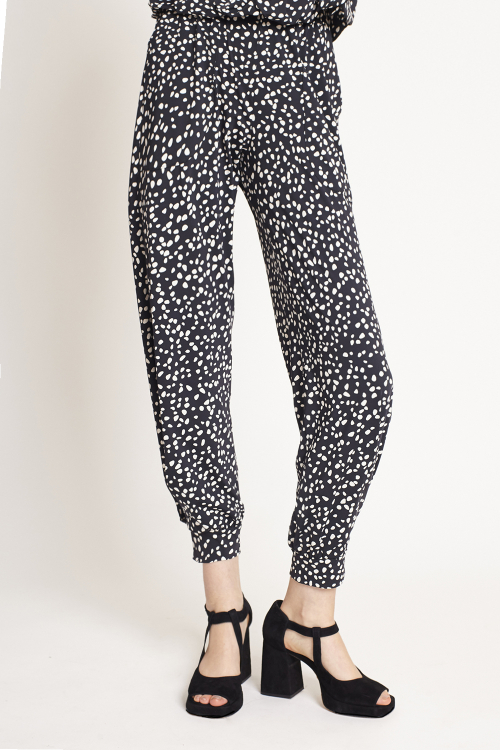 Fit — Calça Jersey Estampa Poá