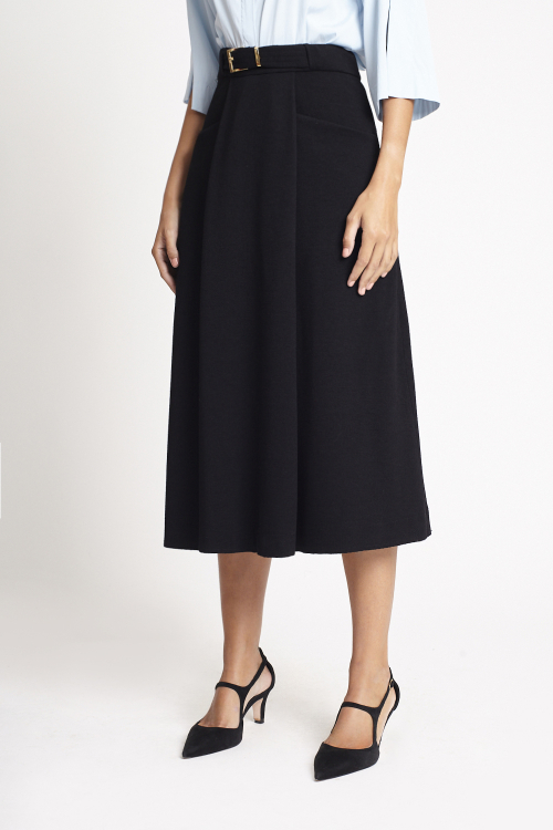 Fit — Saia Boucle Com Cinto Largo
