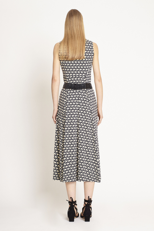 Fit — Vestido Jersey Est Ondulado Recortes Laterais