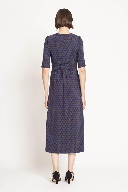 Fit — Vestido Jersey Est Ondulado Degage Cruzado