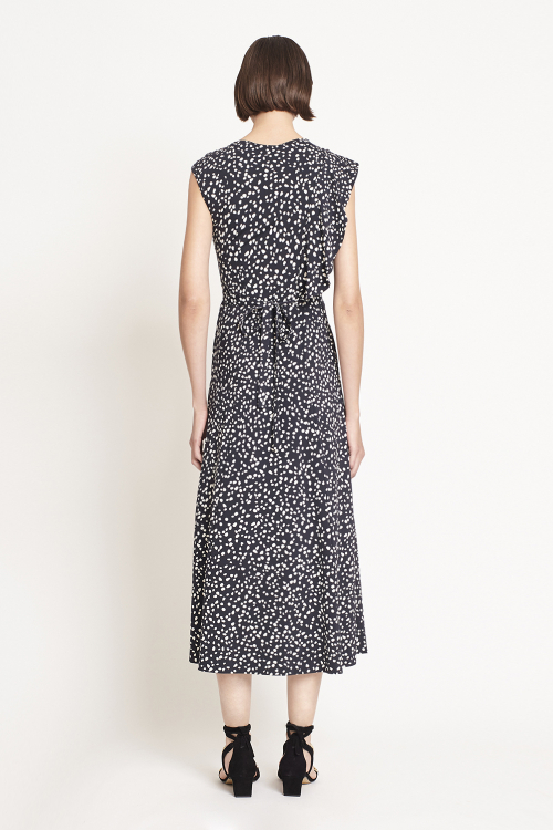 Fit — Vestido Jersey Estampa Poá