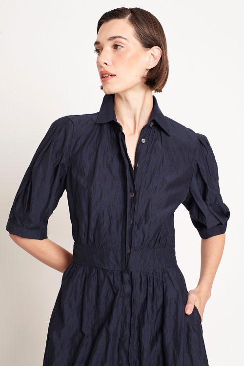 Fit — Vestido Viscose Metal