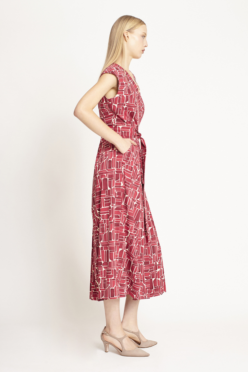 Fit — Vestido Jersey Estampa Painel