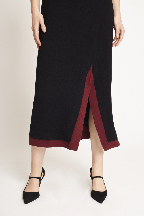 Fit — Vestido Bouclê Decote Deslocado