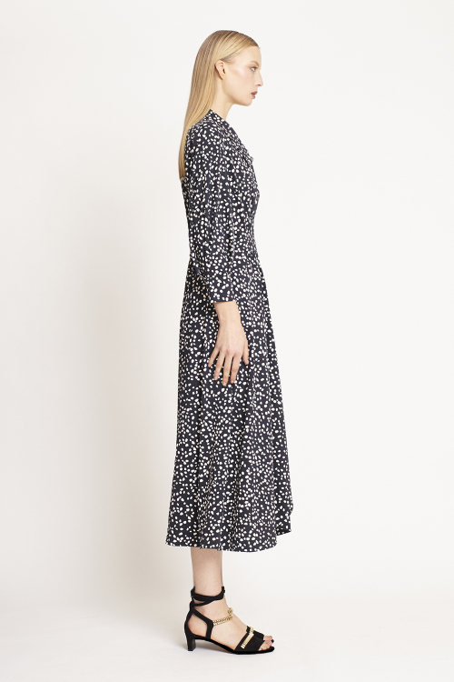 Fit — Vestido Jersey Estampa Poá Cachecouer
