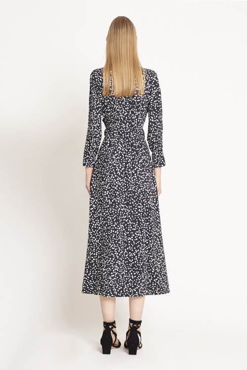 Fit — Vestido Jersey Estampa Poá Cachecouer