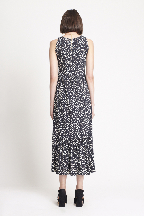 Fit — Vestido Jersey Estampa Poá