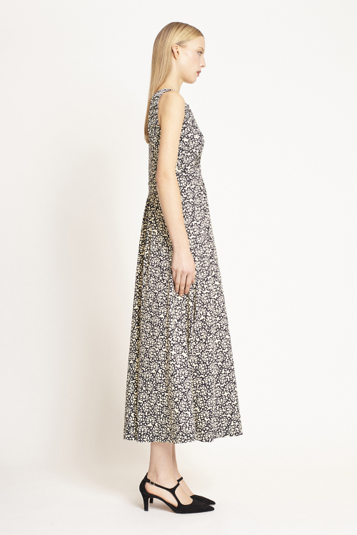 Fit — Vestido Jersey Estampa Renda Mix Pregas